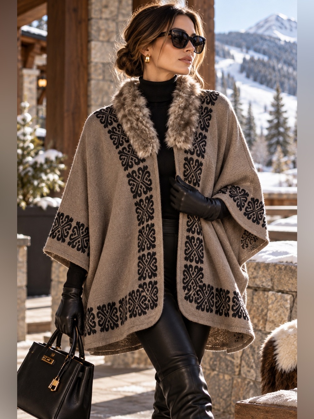 Jon And Anna New York Women’s Poncho Cape Coat NWT One Size Winter Shawl Wrap